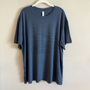 Lululemon All Yours Tee Shirt, Vitasea fabric, size 14